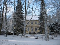 Herrenhaus im Winter
